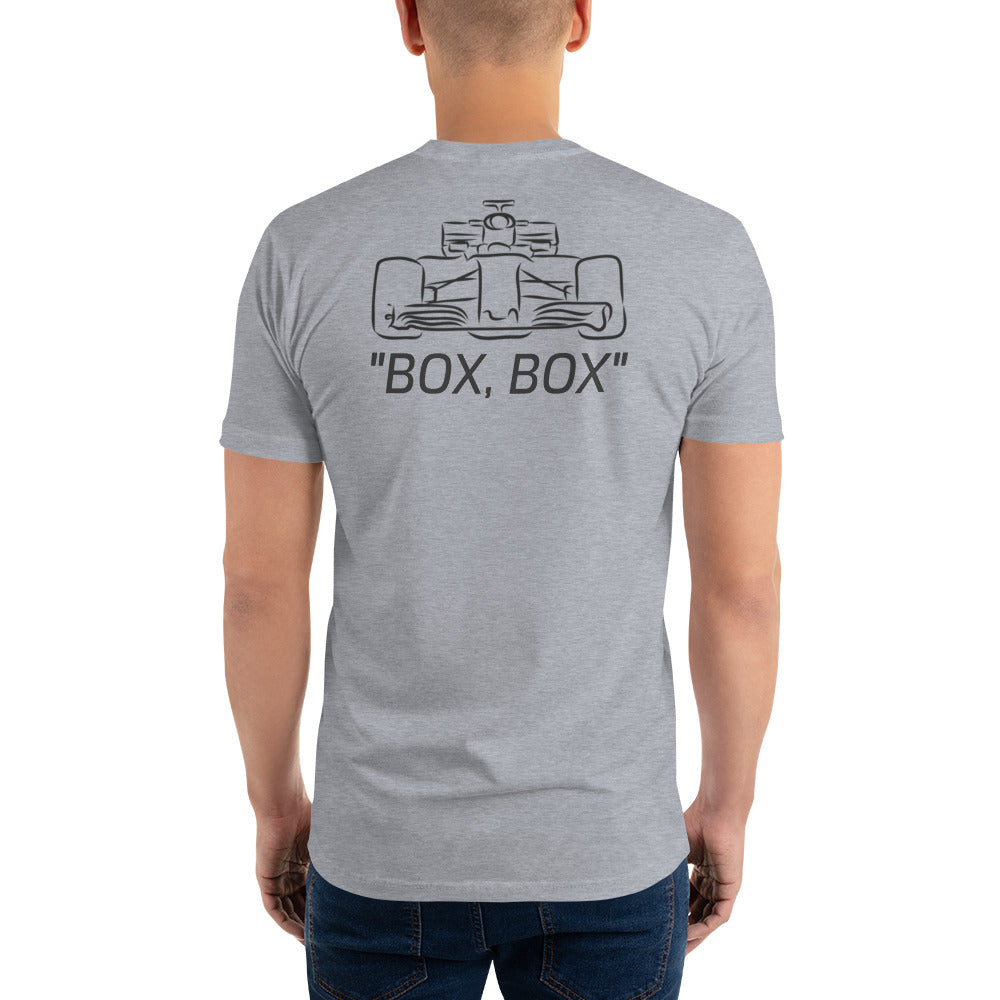 Form-Fitting Reverse BOX BOX Short Sleeve T-shirt