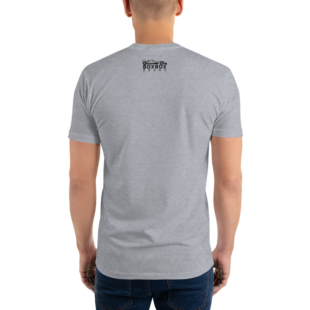 Form-fitting Front Box Box Short Sleeve T-shirt