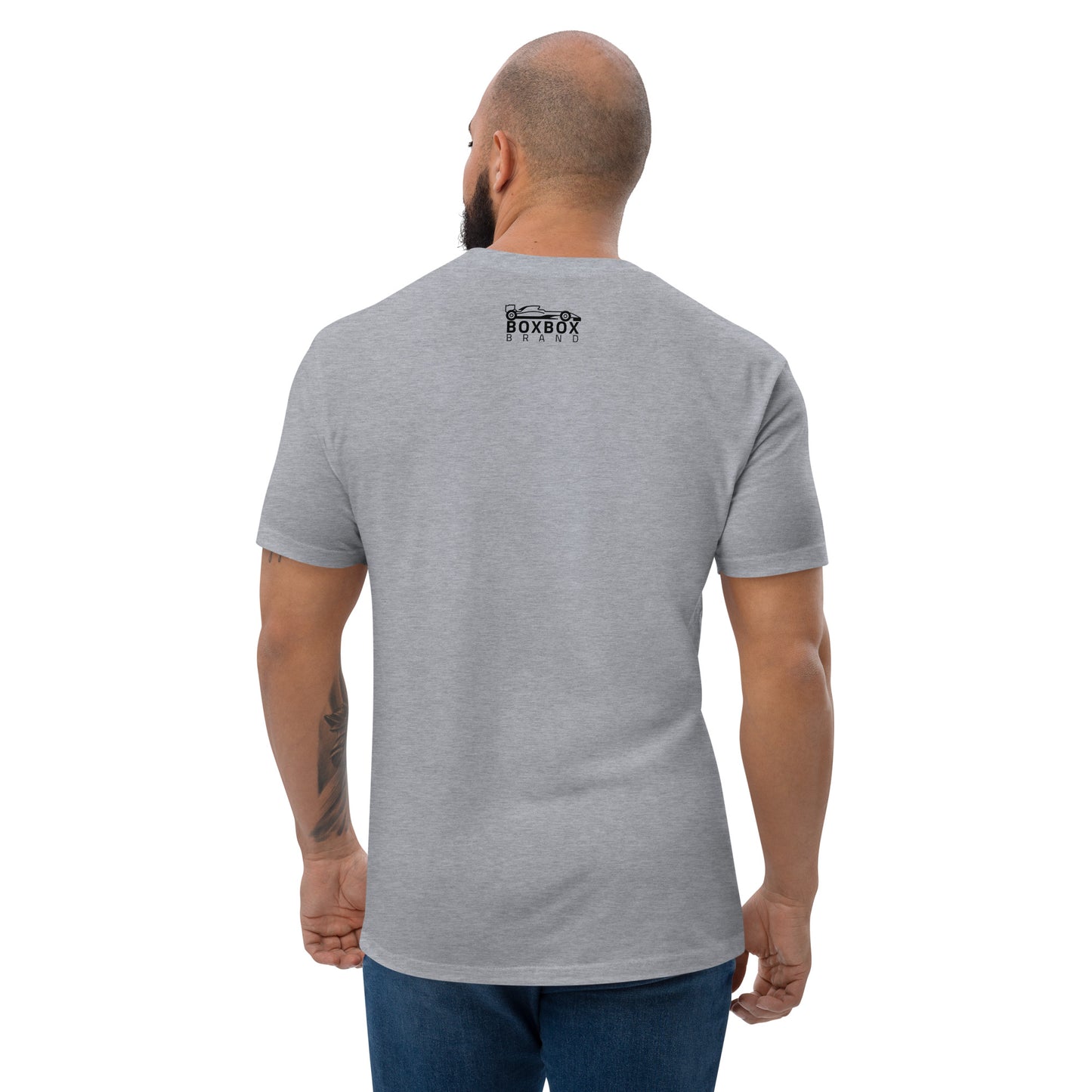 Form-fitting Front Box Box Short Sleeve T-shirt
