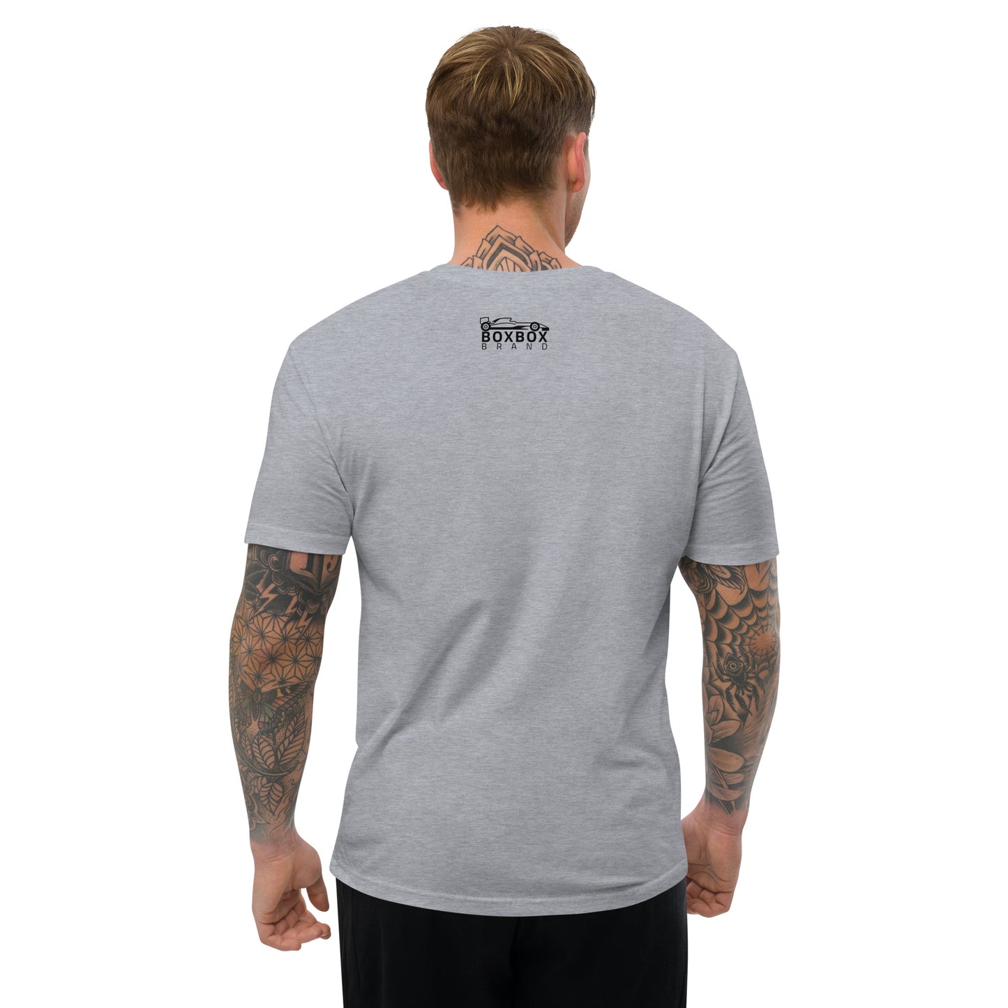 Form-fitting Front Box Box Short Sleeve T-shirt