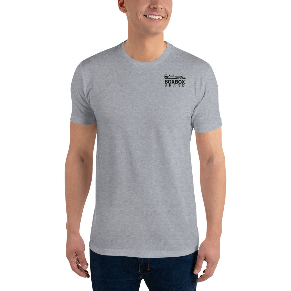 Form-Fitting Reverse BOX BOX Short Sleeve T-shirt