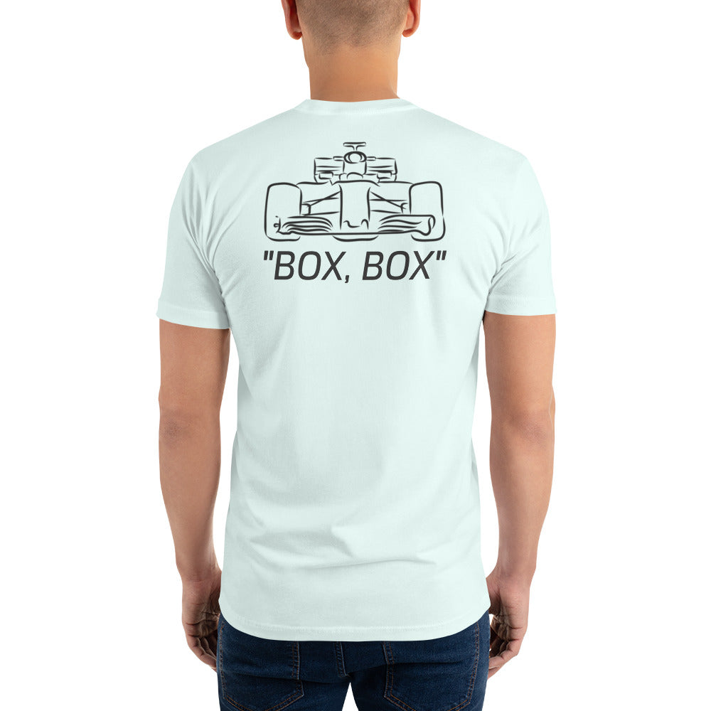 Form-Fitting Reverse BOX BOX Short Sleeve T-shirt