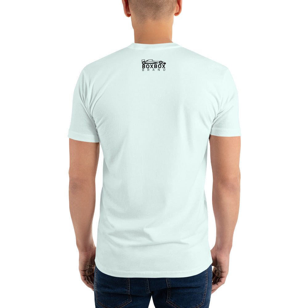 Form-fitting Front Box Box Short Sleeve T-shirt