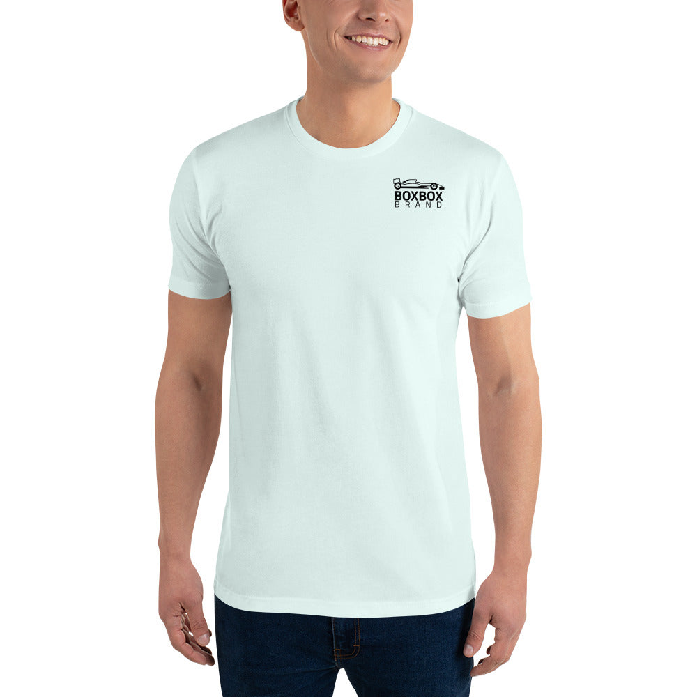 Form-Fitting Reverse BOX BOX Short Sleeve T-shirt