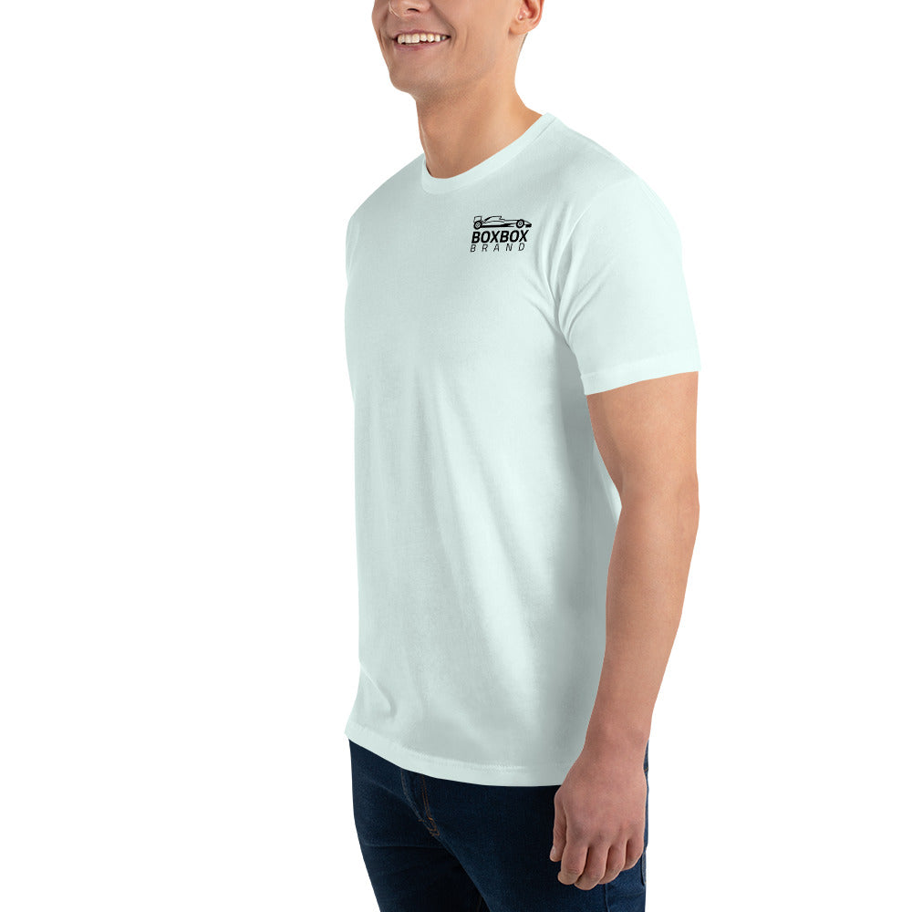 Form-Fitting Reverse BOX BOX Short Sleeve T-shirt