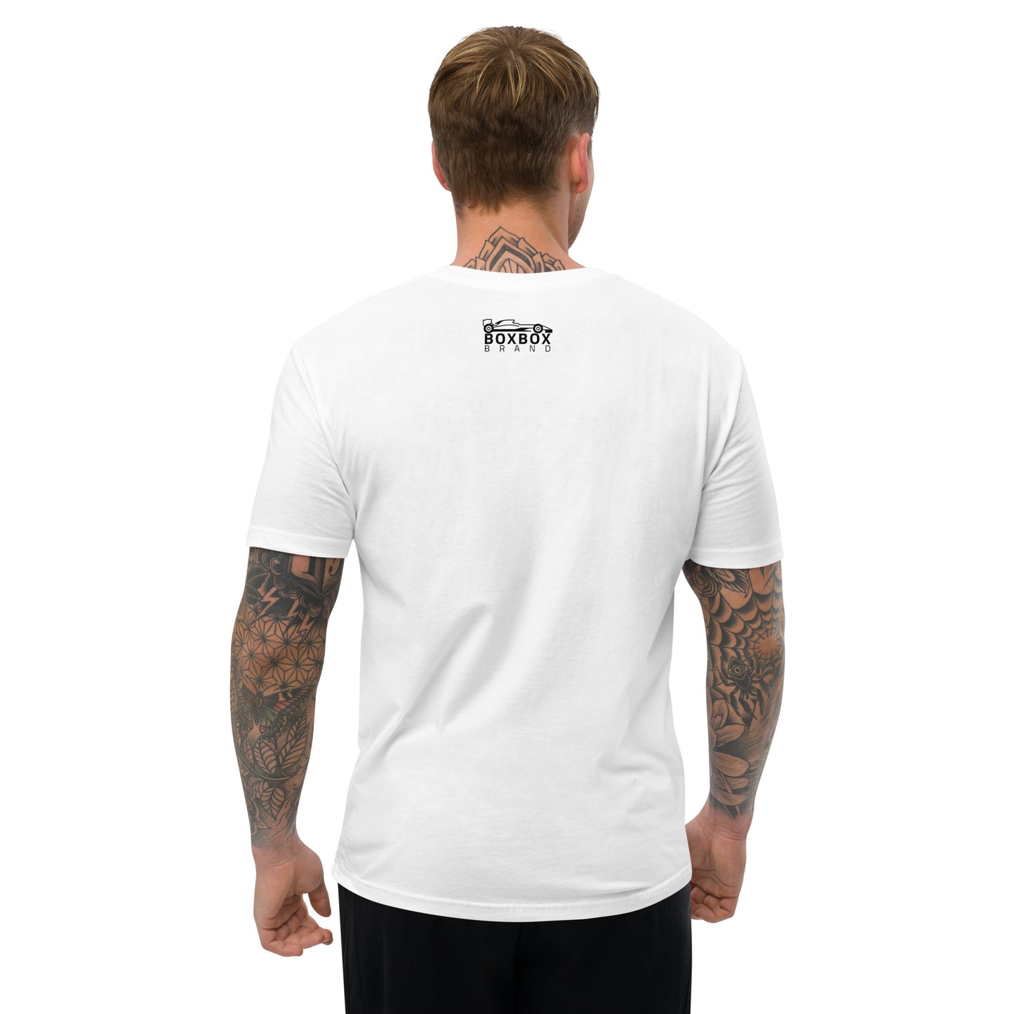 Form-fitting Front Box Box Short Sleeve T-shirt