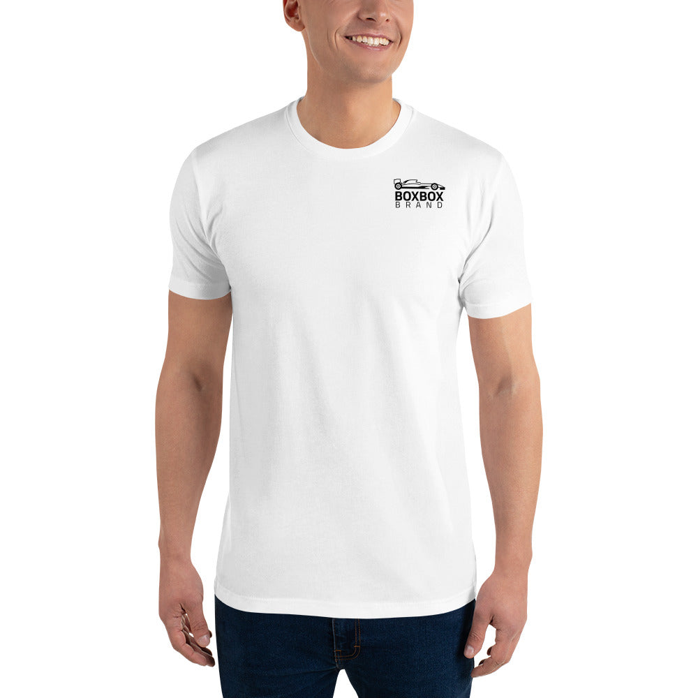 Form-Fitting Reverse BOX BOX Short Sleeve T-shirt
