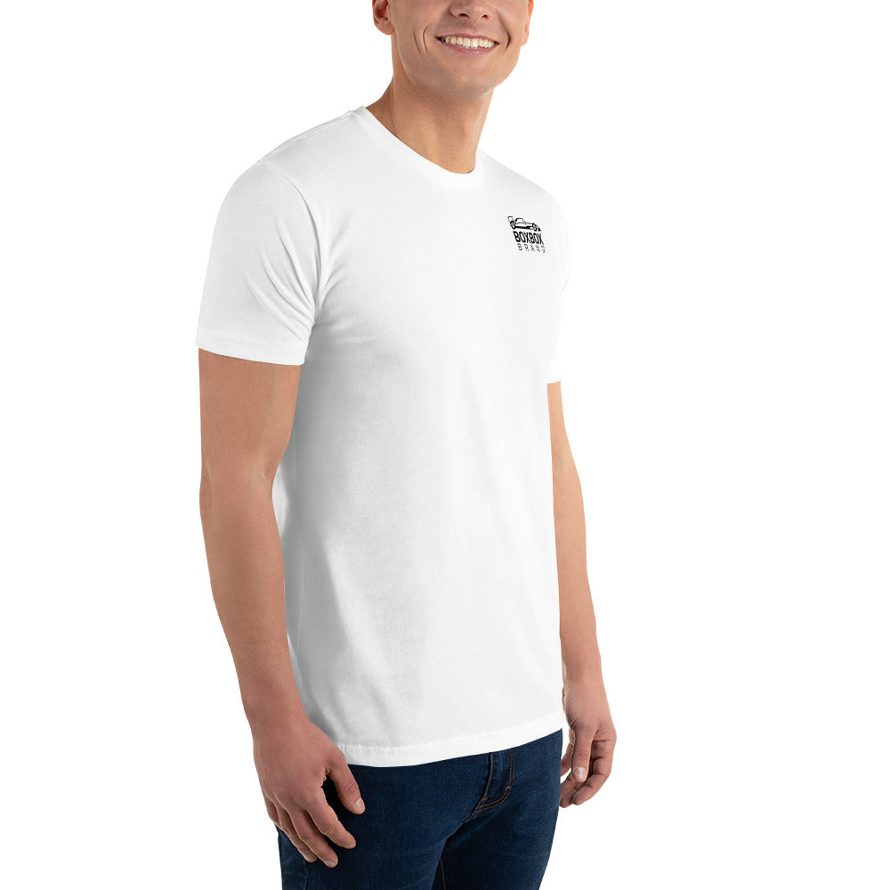 Form-Fitting Reverse BOX BOX Short Sleeve T-shirt