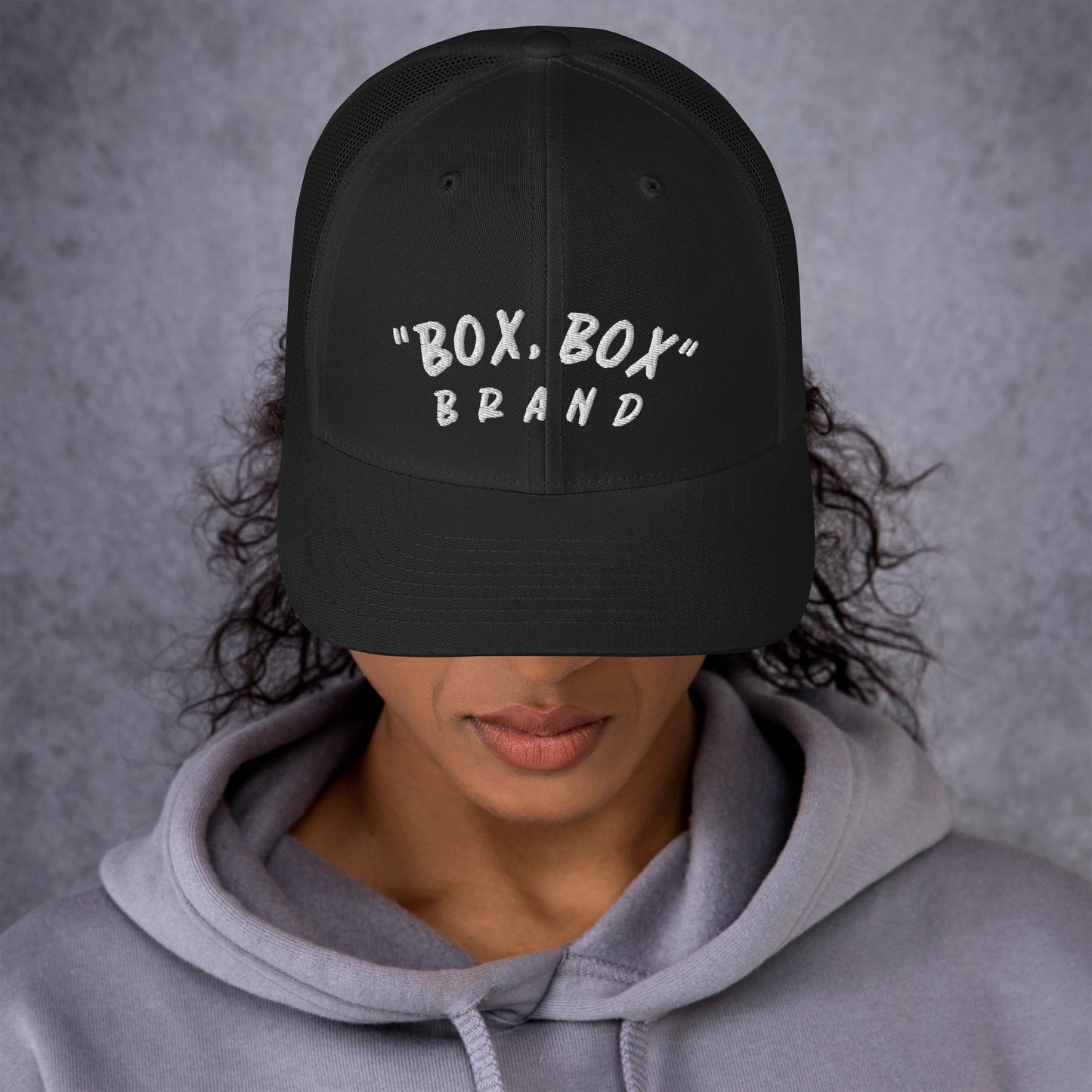 "BOX, BOX" BRAND Trucker Cap