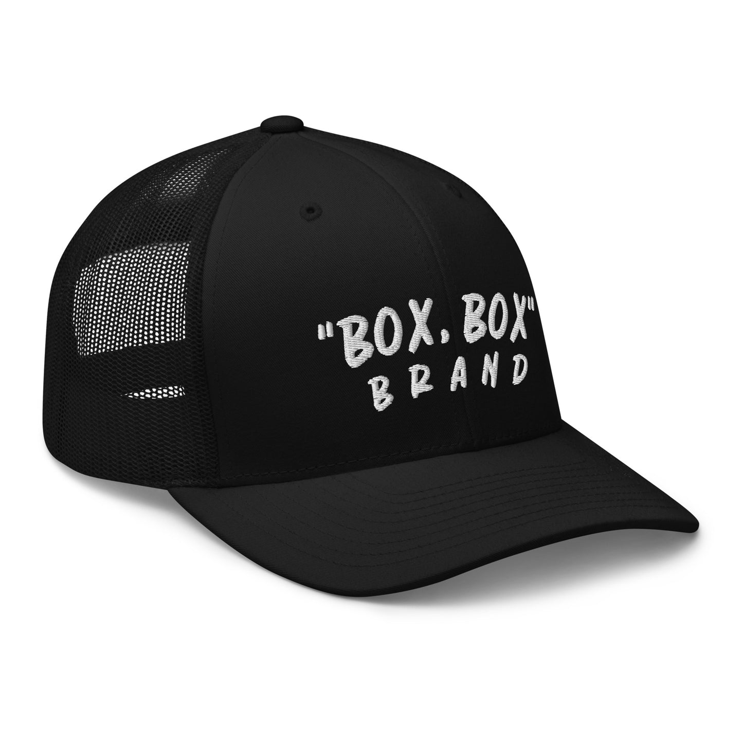 "BOX, BOX" (Curve) Trucker Cap