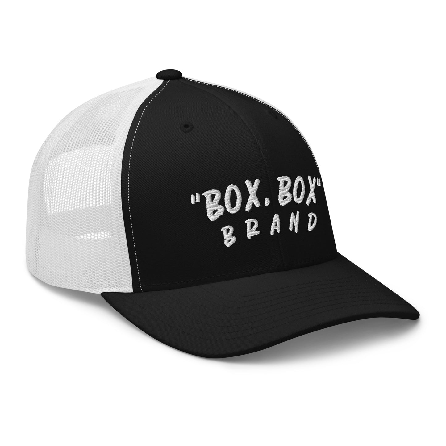 "BOX, BOX" (Curve) Trucker Cap