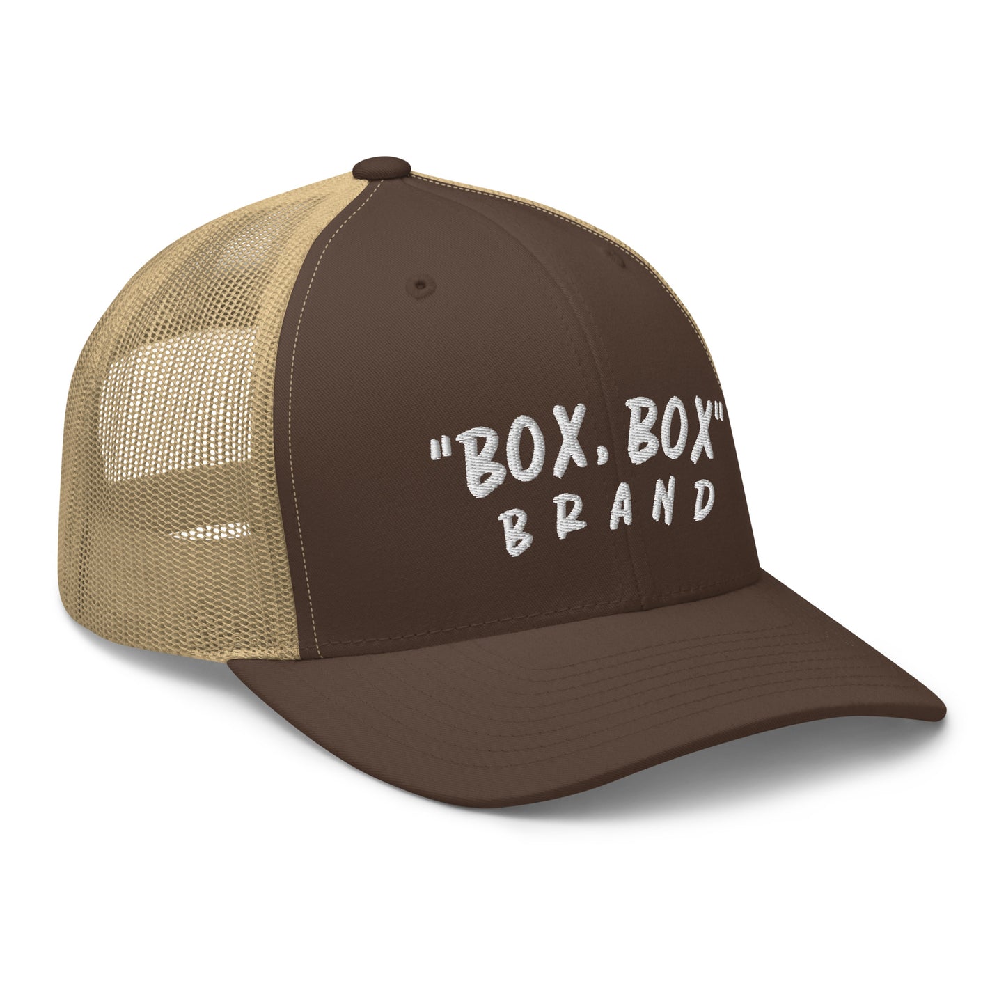 "BOX, BOX" (Curve) Trucker Cap