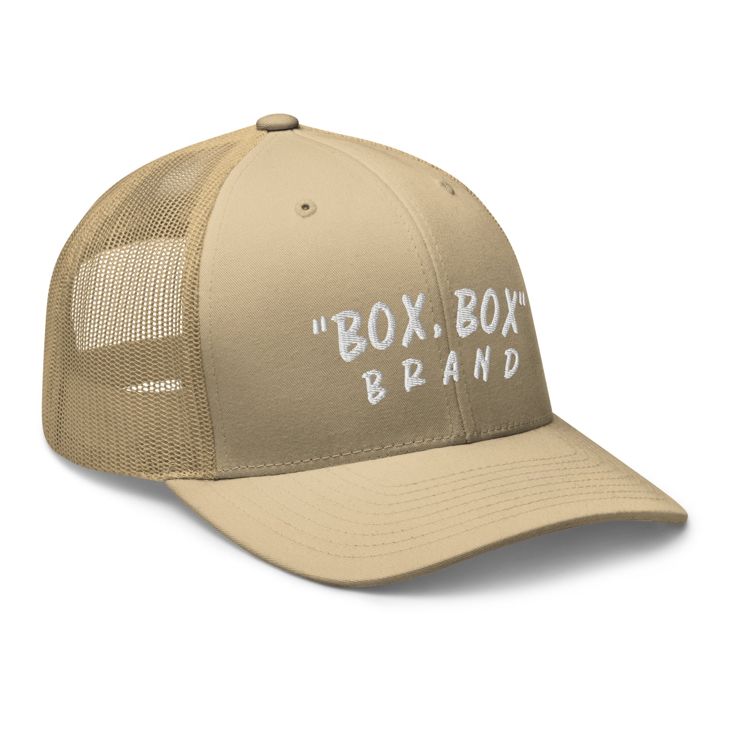 "BOX, BOX" (Curve) Trucker Cap