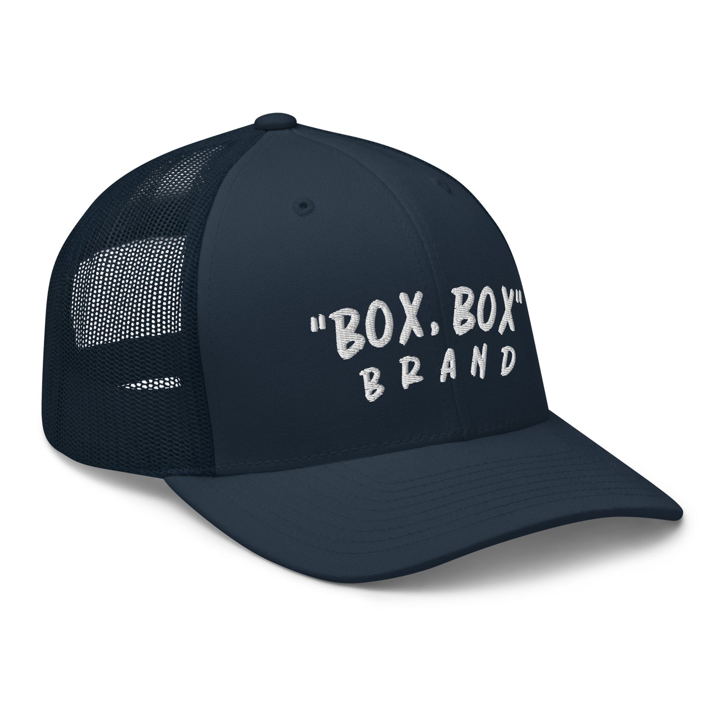 "BOX, BOX" (Curve) Trucker Cap