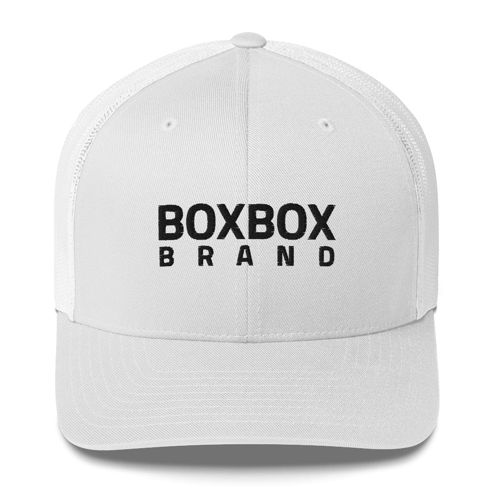 BOX BOX BRAND (White) Trucker Cap