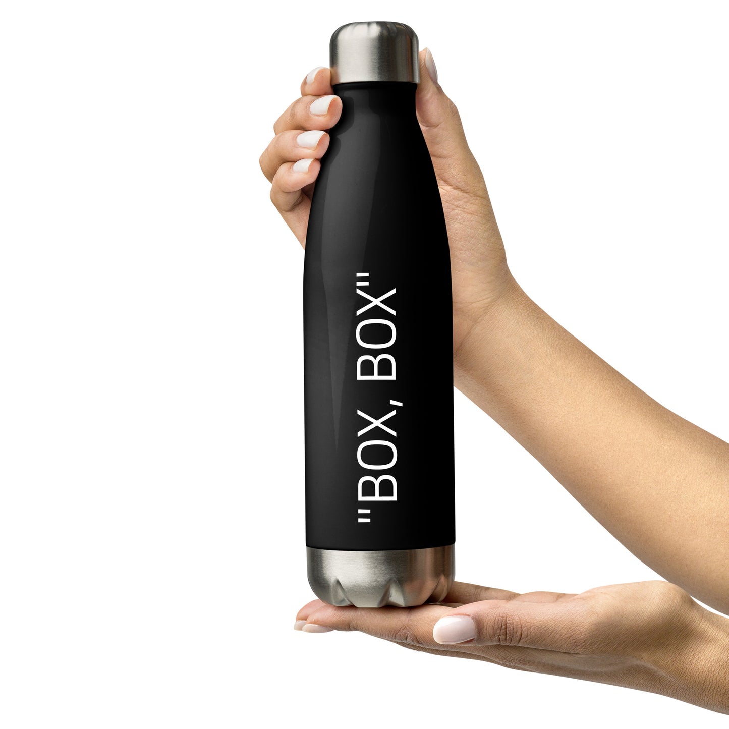 BOX, BOX BRAND Black Stainless Steel Water Bottle