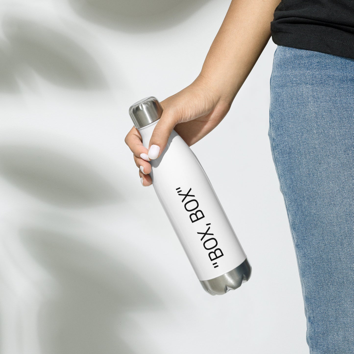 BOX, BOX BRAND White Stainless Steel Water Bottle