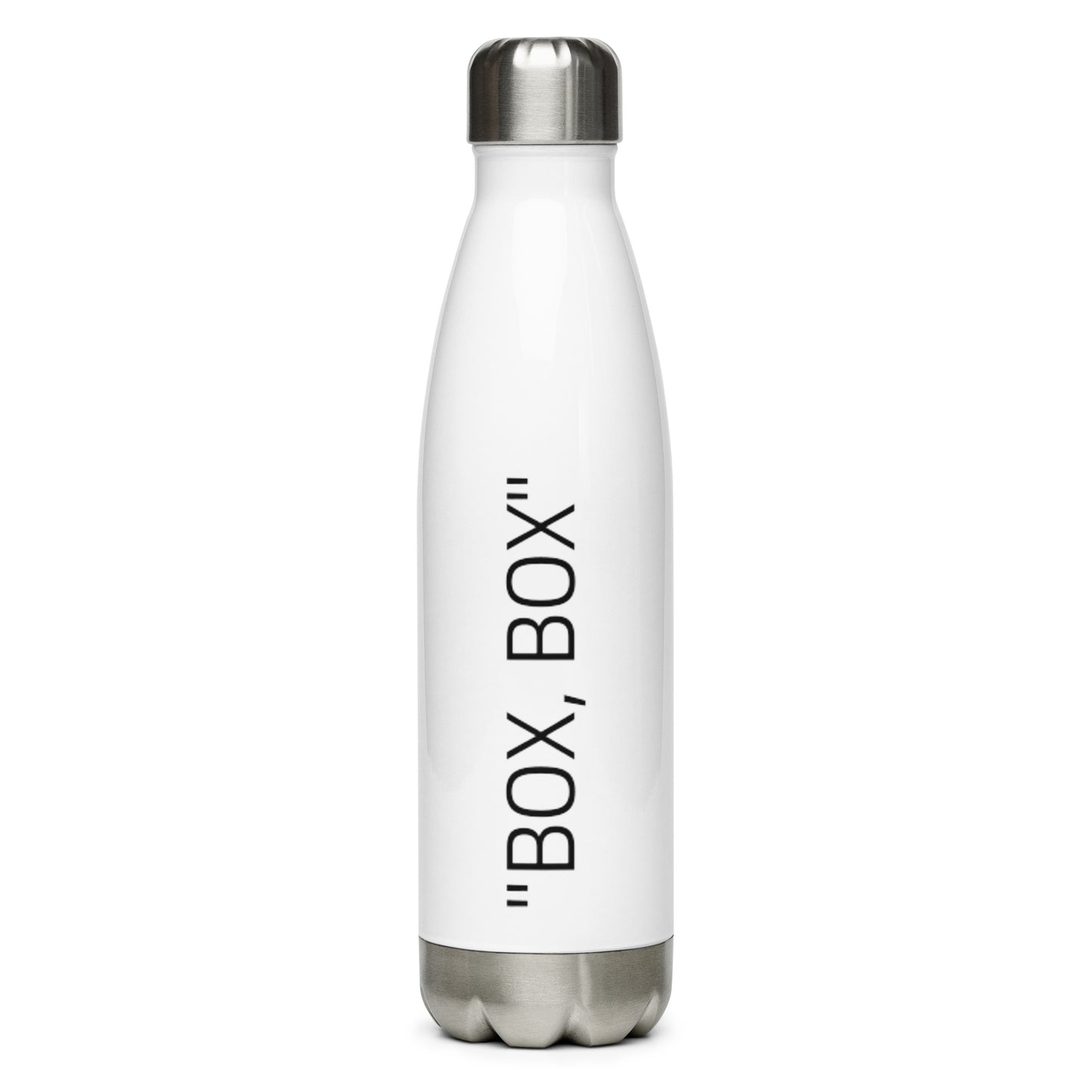 BOX, BOX BRAND White Stainless Steel Water Bottle