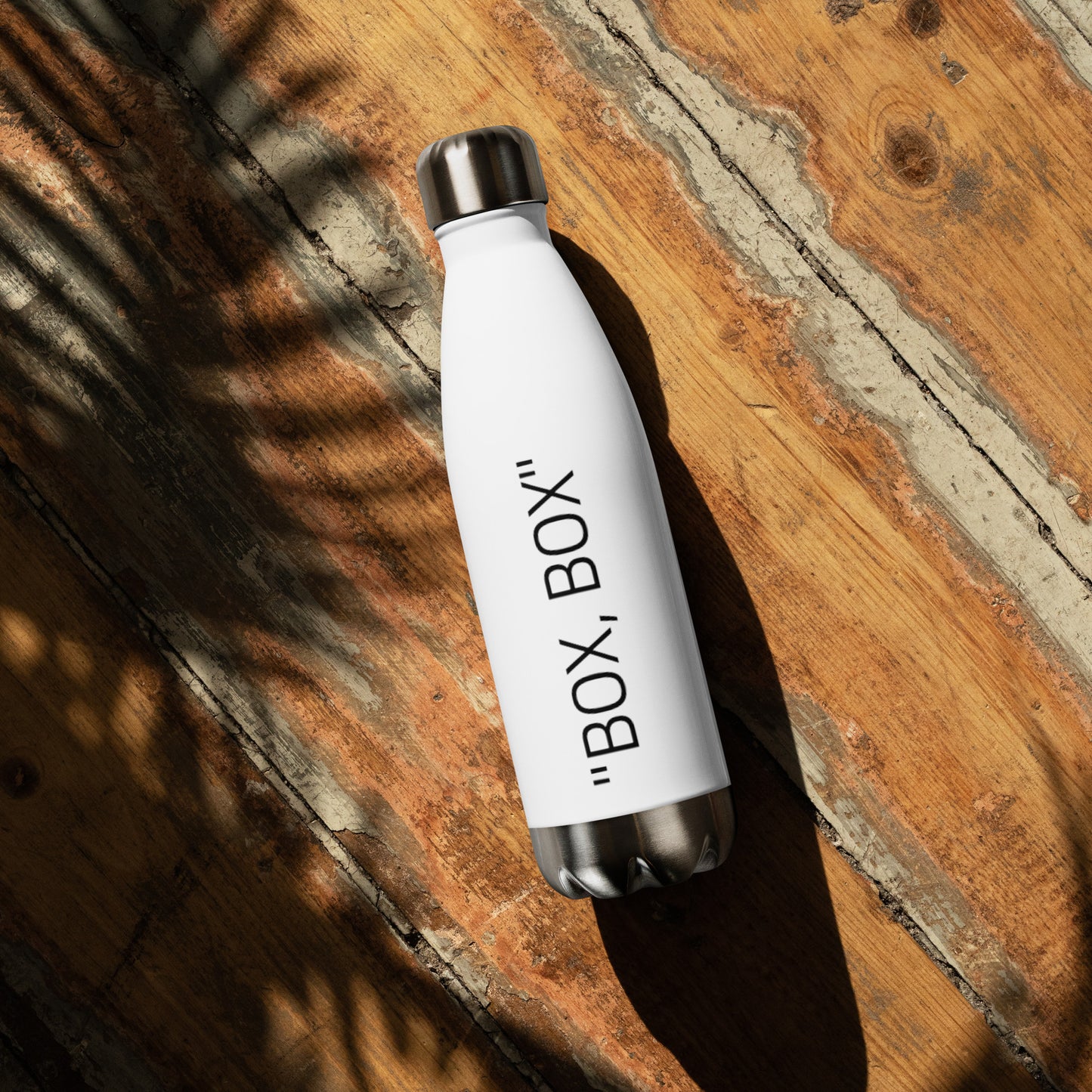 BOX, BOX BRAND White Stainless Steel Water Bottle