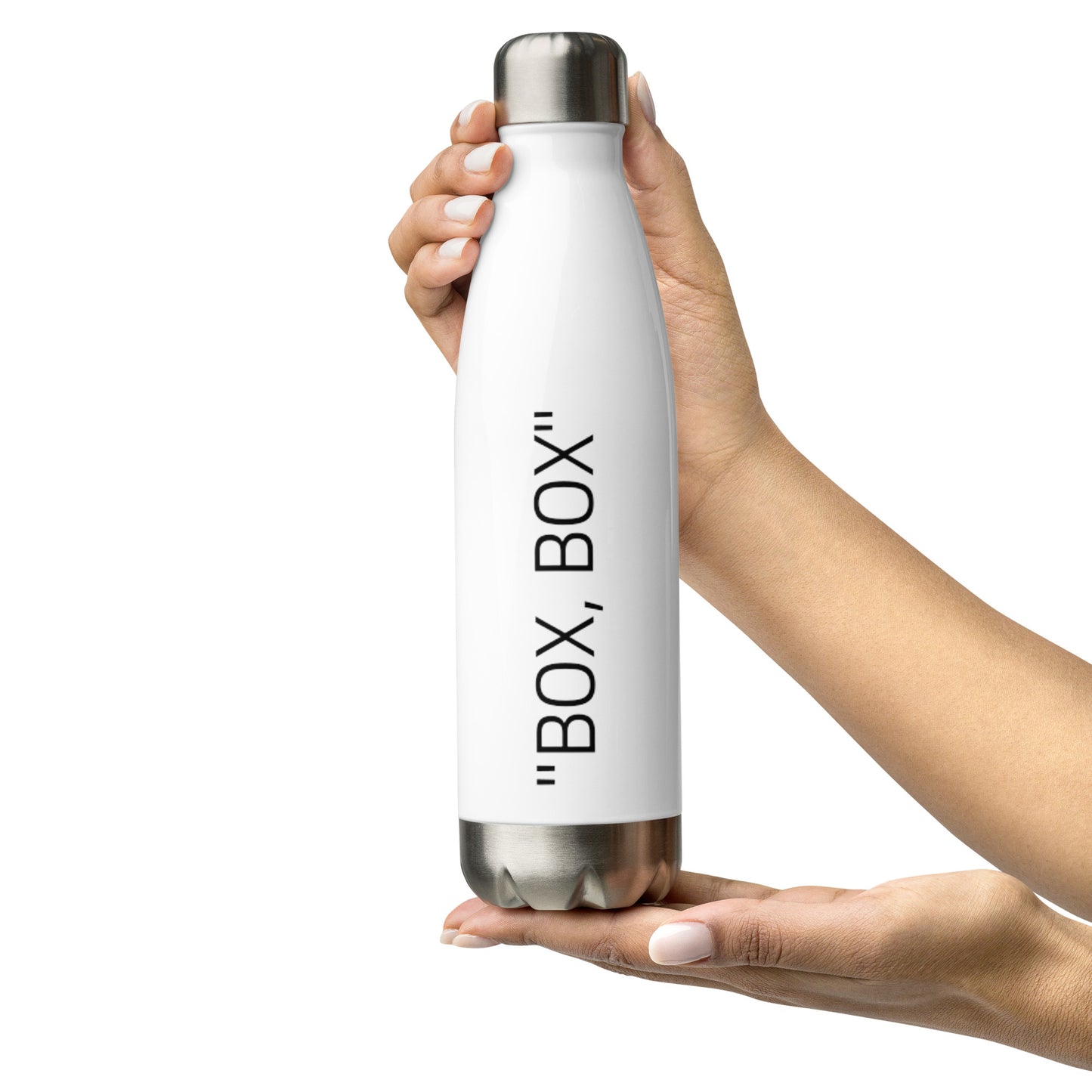 BOX, BOX BRAND White Stainless Steel Water Bottle