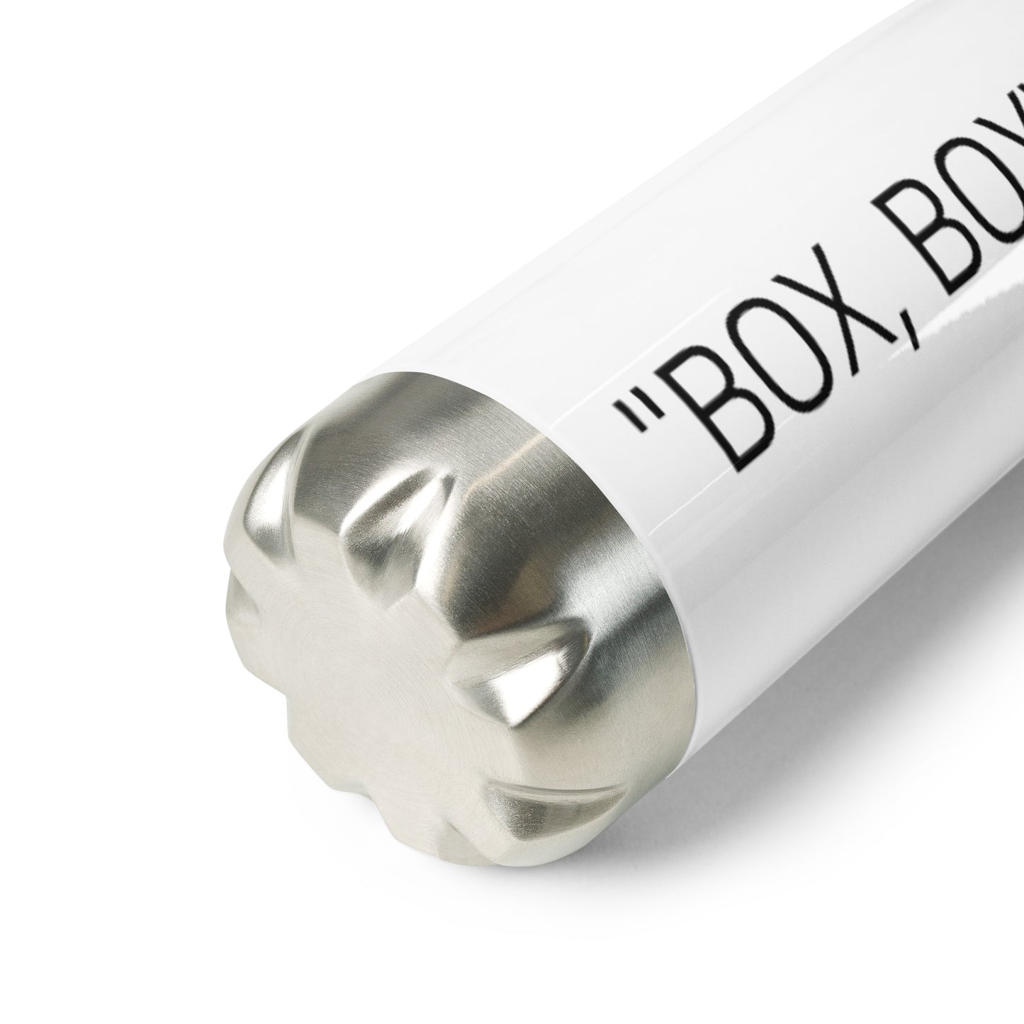 BOX, BOX BRAND White Stainless Steel Water Bottle