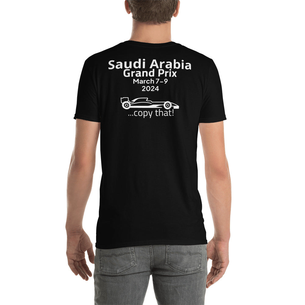 2024 Saudi Arabia Grand Prix Reverse Short-Sleeve Unisex T-Shirt
