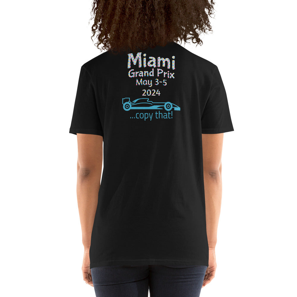 2024 Miami Grand Prix Reverse Short-Sleeve Unisex T-Shirt
