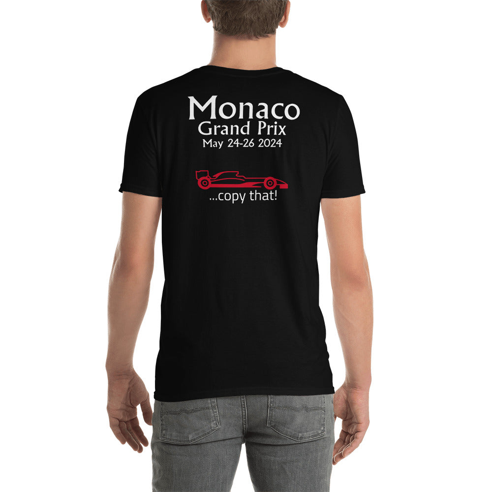 2024 Monaco Grand Prix Reverse Short-Sleeve Unisex T-Shirt