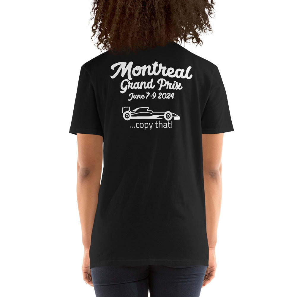 2024 Montreal Grand Prix Reverse Short-Sleeve Unisex T-Shirt