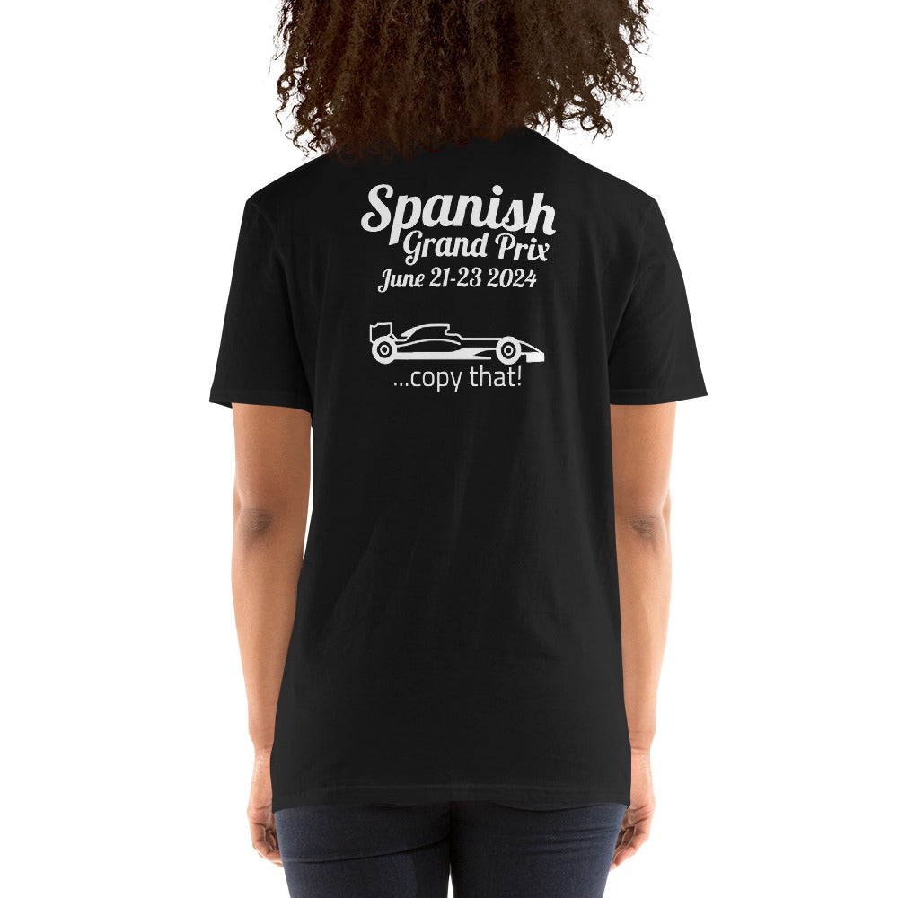 2024 Spanish Grand Prix Reverse Short-Sleeve Unisex T-Shirt