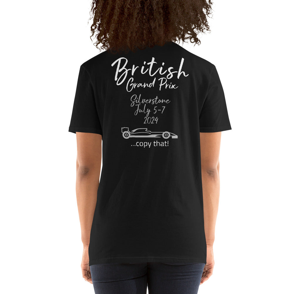 2024 British Grand Prix Silverstone Reverse Short-Sleeve Unisex T-Shirt