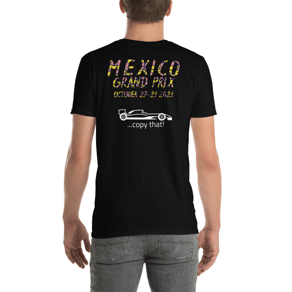 2023 Mexico Grand Prix Reverse Short-Sleeve Unisex T-Shirt