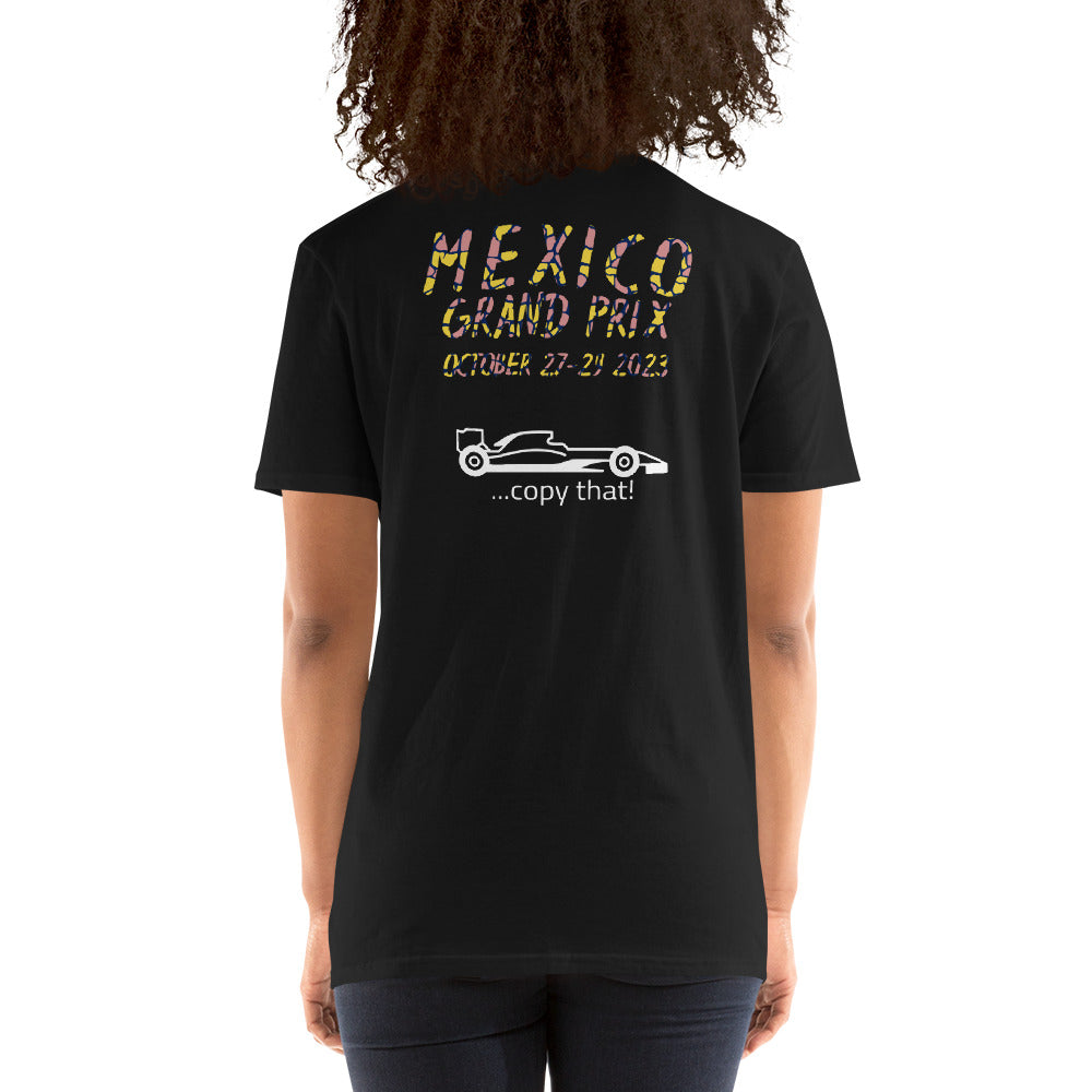 2023 Mexico Grand Prix Reverse Short-Sleeve Unisex T-Shirt