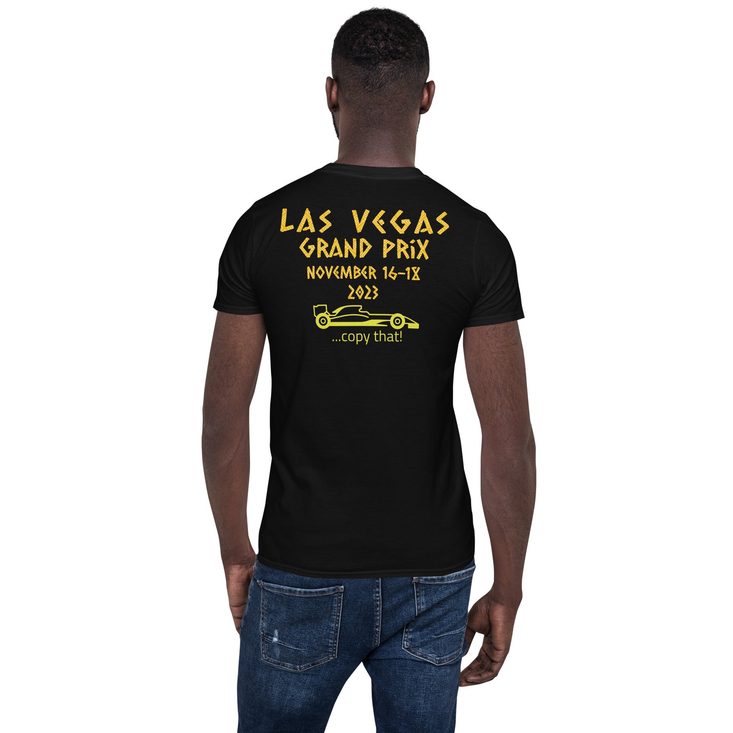 2023 Las Vegas Grand Prix Reverse Short-Sleeve Unisex T-Shirt