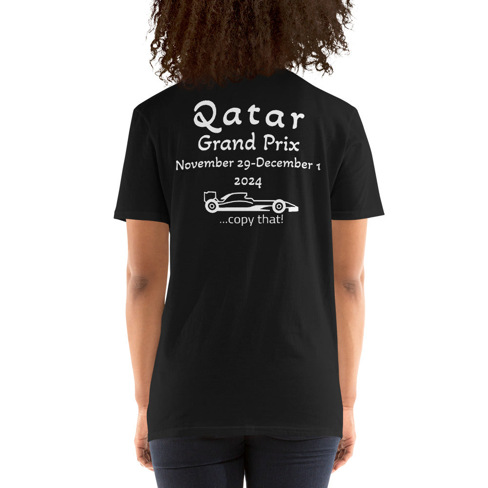 2024 Qatar Grand Prix Reverse Short-Sleeve Unisex T-Shirt