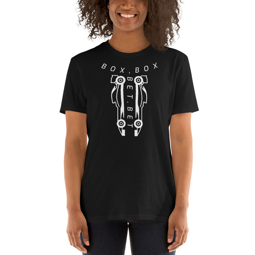 Box,Box Bet,Bet (Dark-shade) Short-Sleeve Unisex T-Shirt