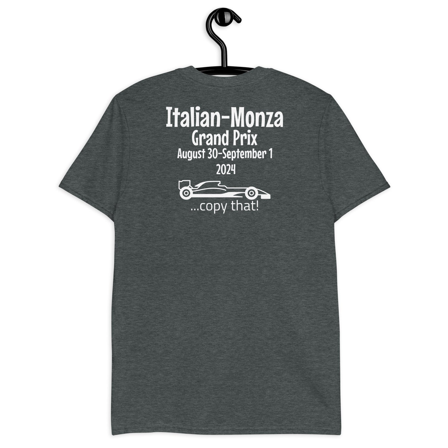 2024 Italian-Monza Grand Prix Reverse Short-Sleeve Unisex T-Shirt