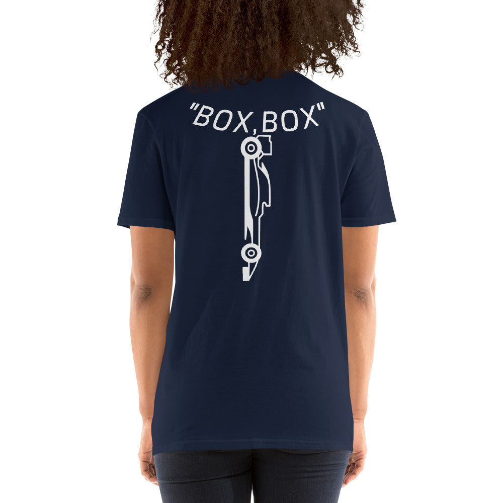 "BOX,BOX" Reverse (Curve) Short-Sleeve Unisex T-Shirt
