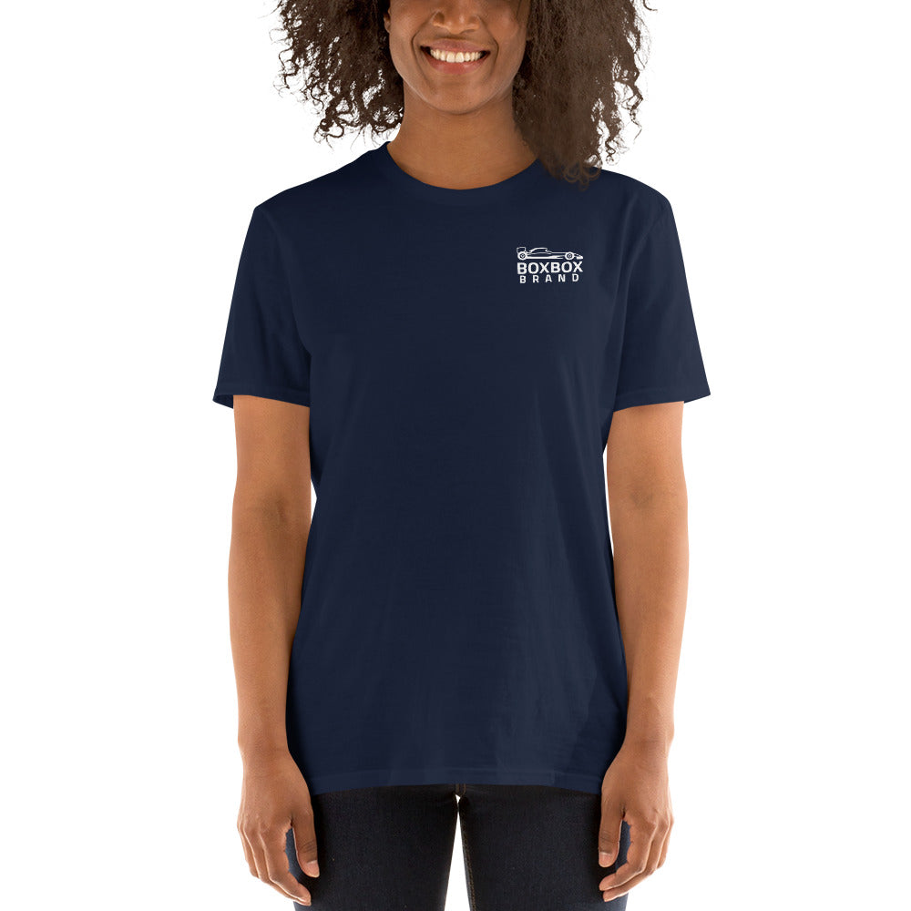 "BOX,BOX" Reverse (Curve) Short-Sleeve Unisex T-Shirt