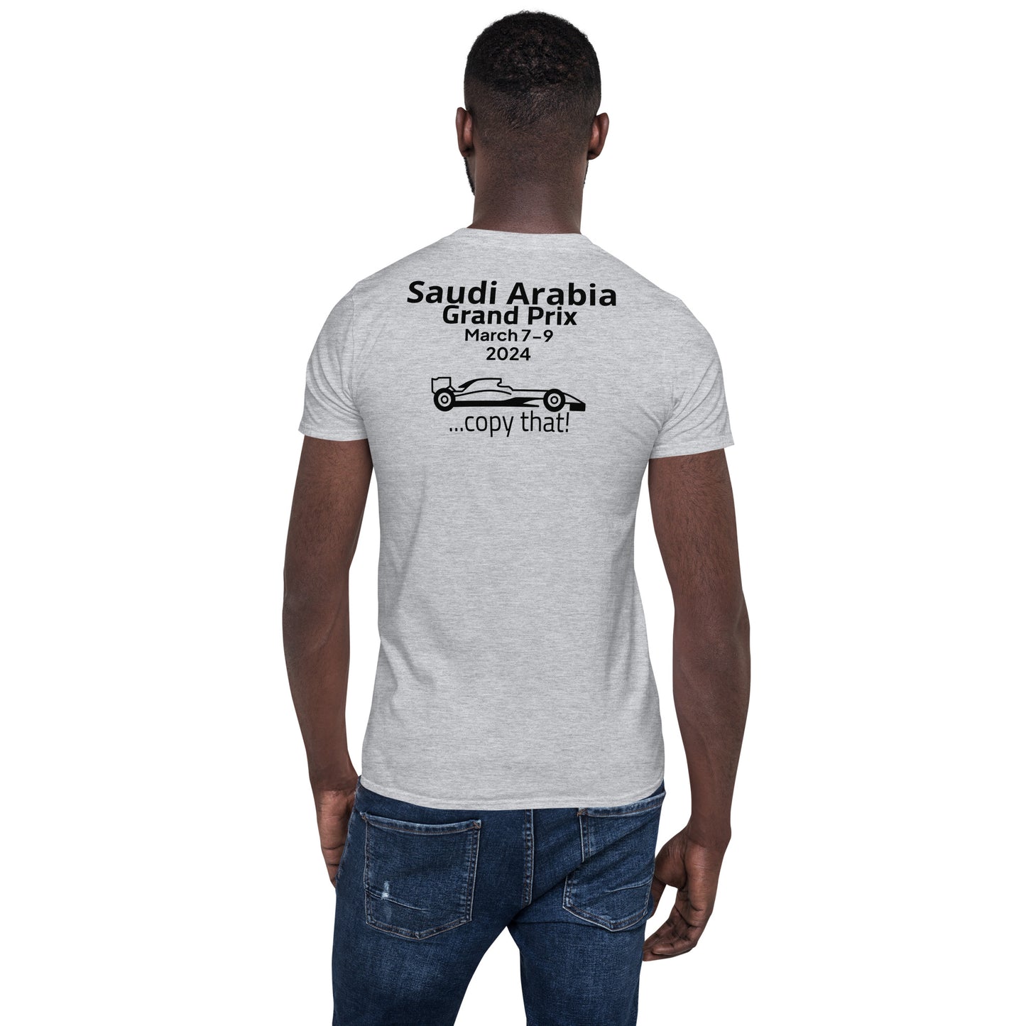 2024 Saudi Arabia Grand Prix Reverse Short-Sleeve Unisex T-Shirt