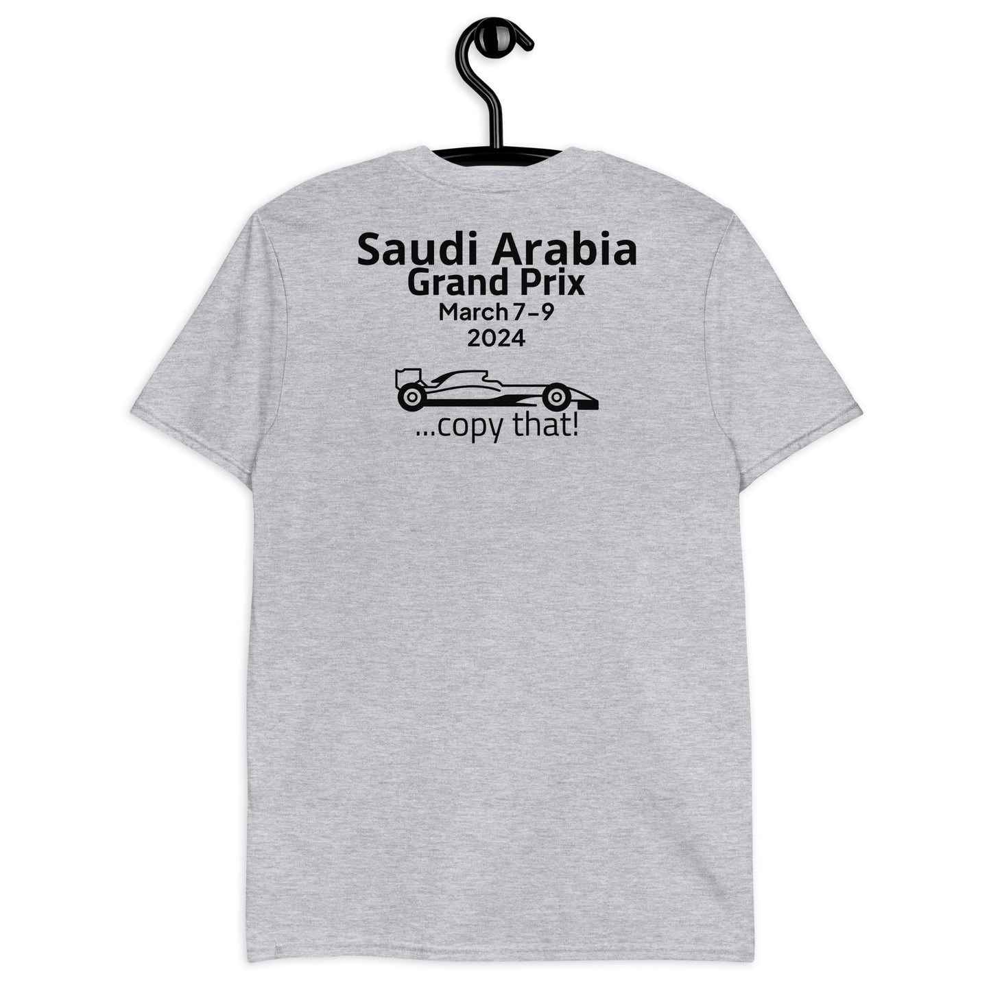 2024 Saudi Arabia Grand Prix Reverse Short-Sleeve Unisex T-Shirt