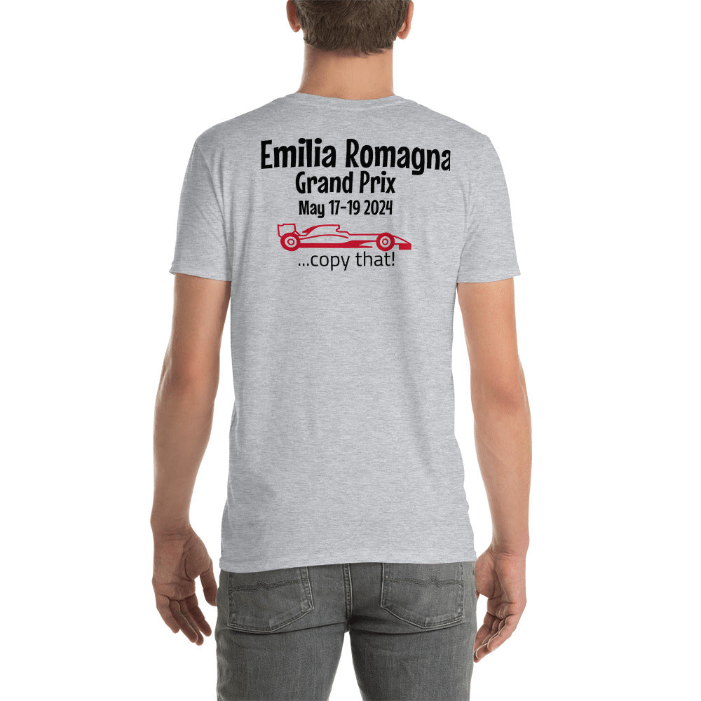 2024 Emilia Romagna Grand Prix Reverse Short-Sleeve Unisex T-Shirt