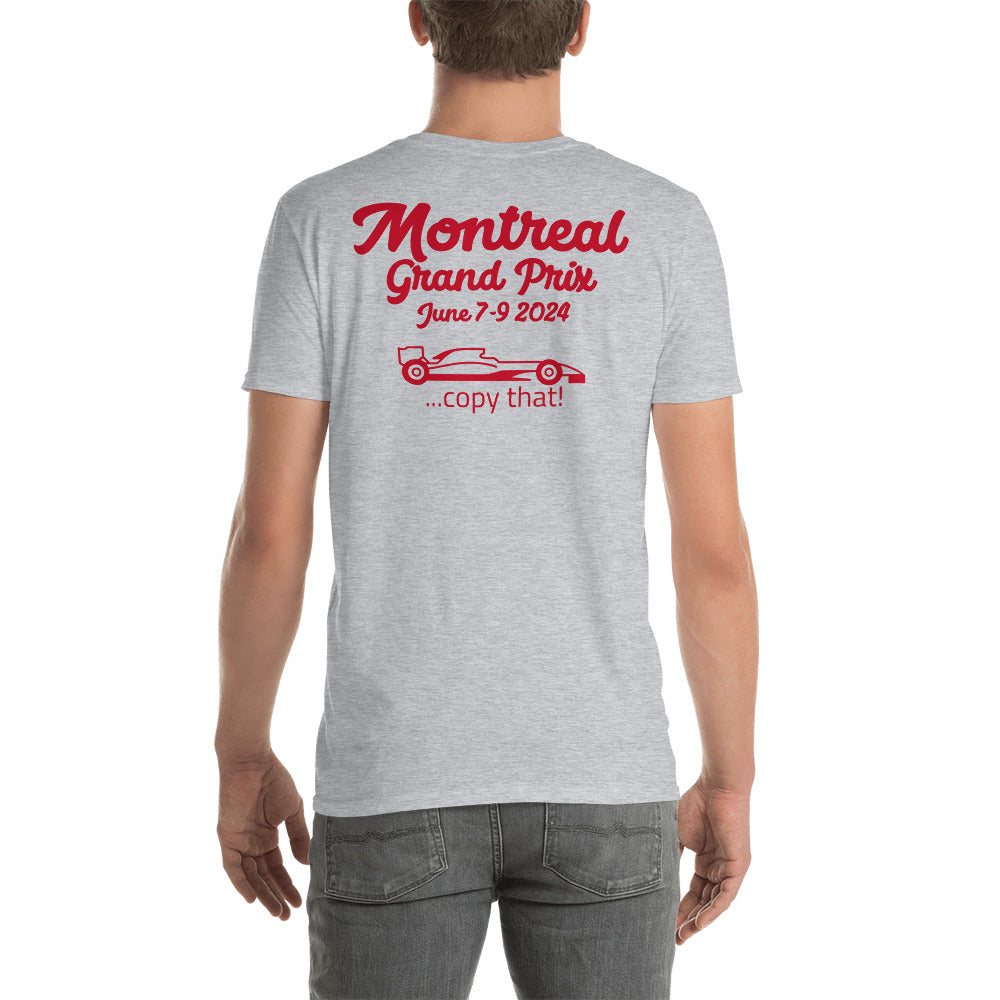 2024 Montreal Grand Prix Reverse Short-Sleeve Unisex T-Shirt