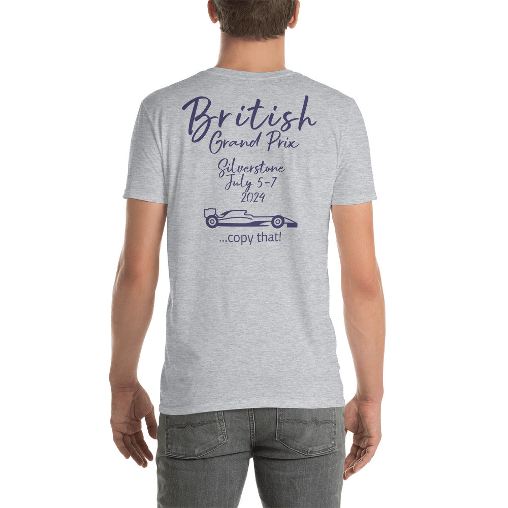 2024 British Grand Prix Silverstone Reverse Short-Sleeve Unisex T-Shirt