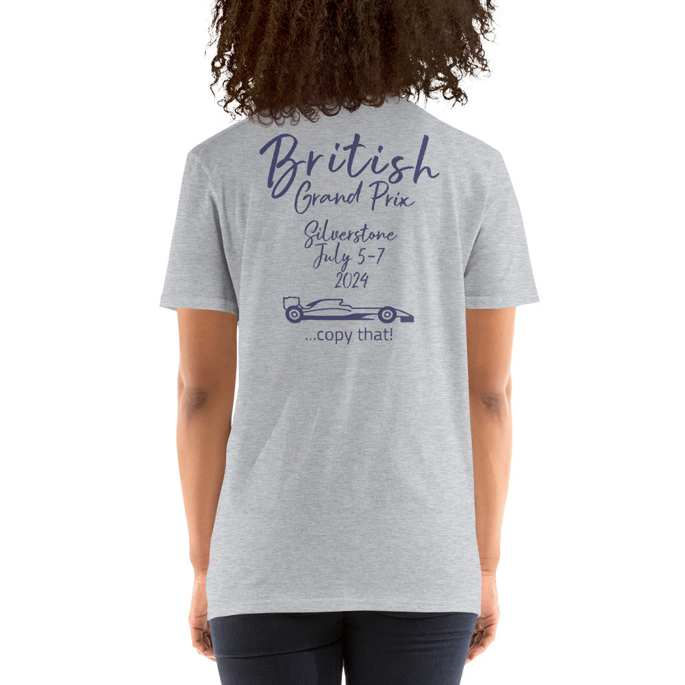 2024 British Grand Prix Silverstone Reverse Short-Sleeve Unisex T-Shirt