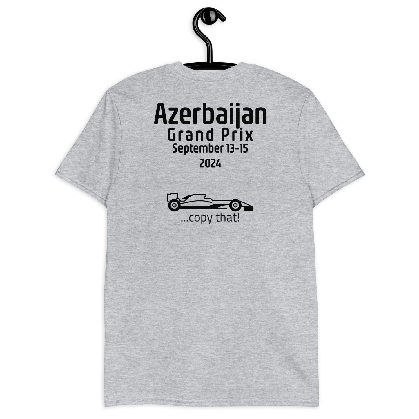 2024 Azerbaijan Grand Prix Reverse Short-Sleeve Unisex T-Shirt