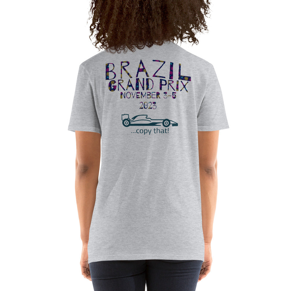 2023 Brazil Grand Prix Reverse Short-Sleeve Unisex T-Shirt