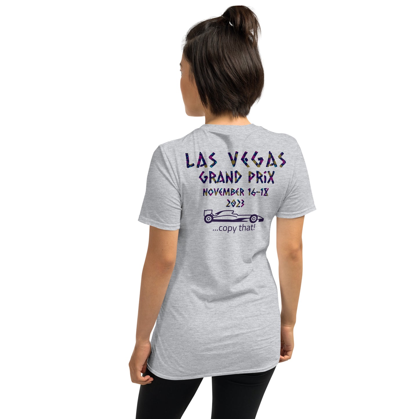 2023 Las Vegas Grand Prix Reverse Short-Sleeve Unisex T-Shirt