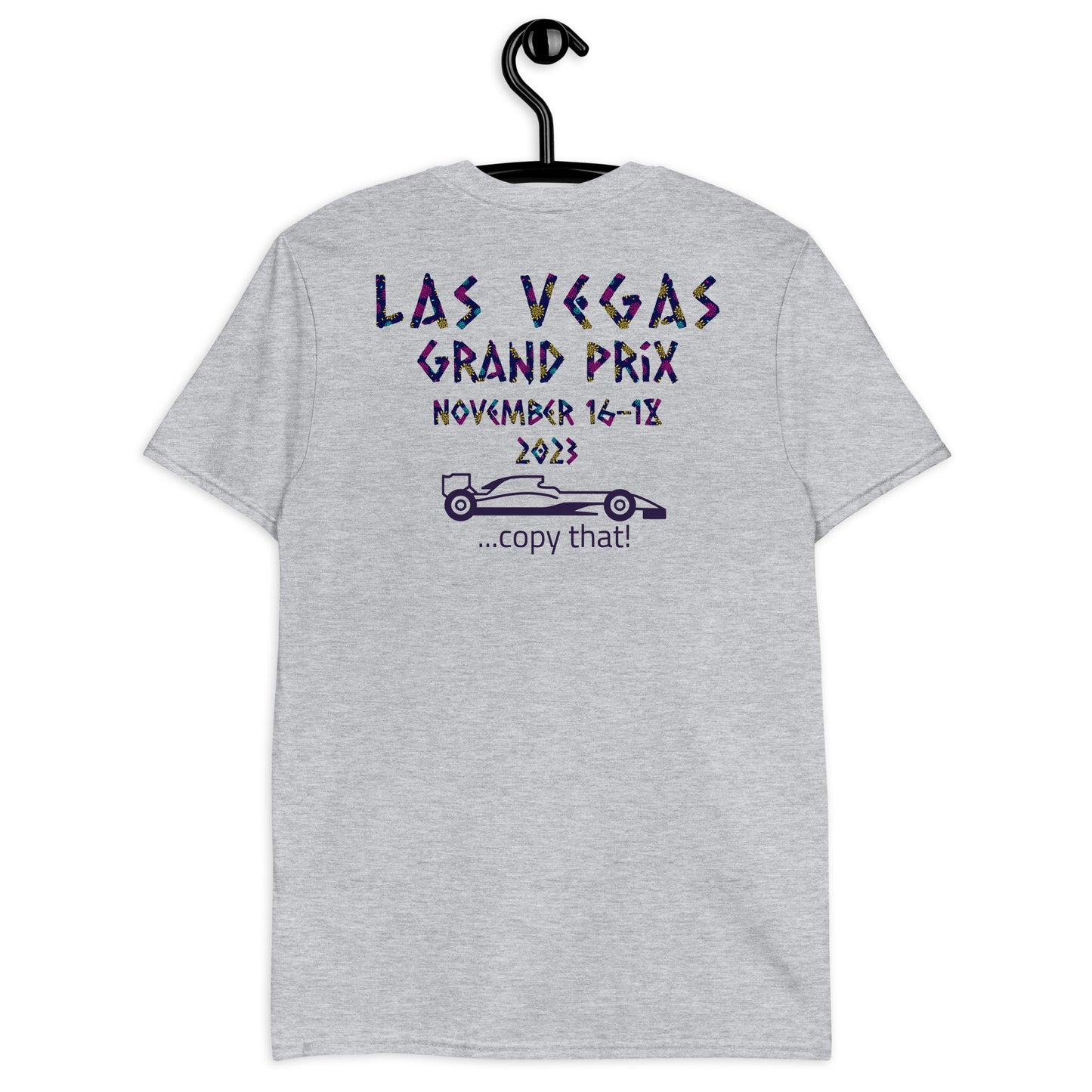 2023 Las Vegas Grand Prix Reverse Short-Sleeve Unisex T-Shirt