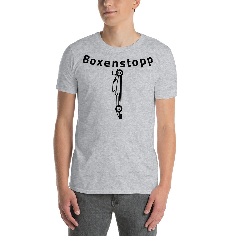 Boxenstopp Light-Front (curve) Short-Sleeve Unisex T-Shirt